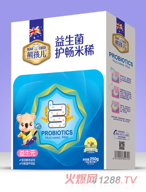 熊孩兒益生菌護(hù)暢米?。ê醒b）