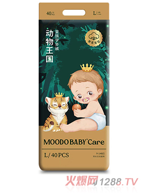 MOODO BABY®Care動(dòng)物王國(guó)系列皇族學(xué)步褲L40