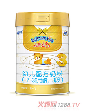 澳優(yōu)能立多幼兒配方奶粉（12-36月齡，3段）